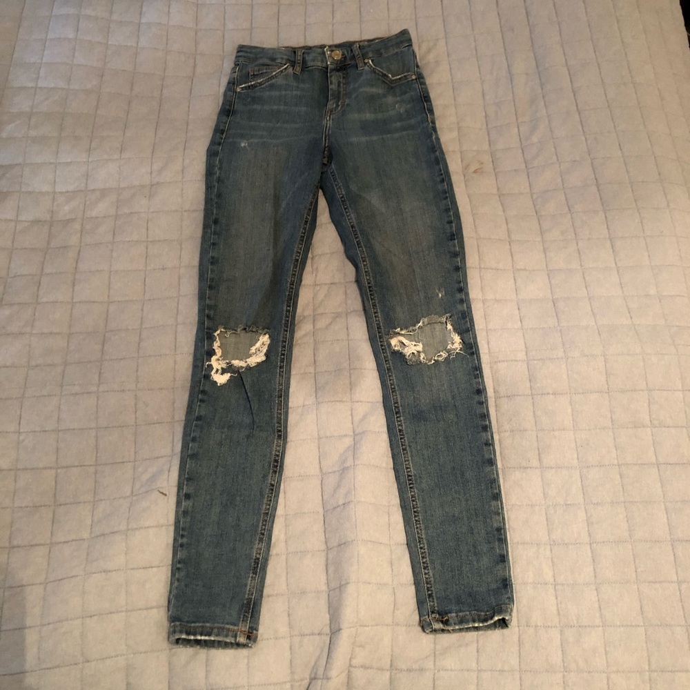 High waisted Topshop jeans